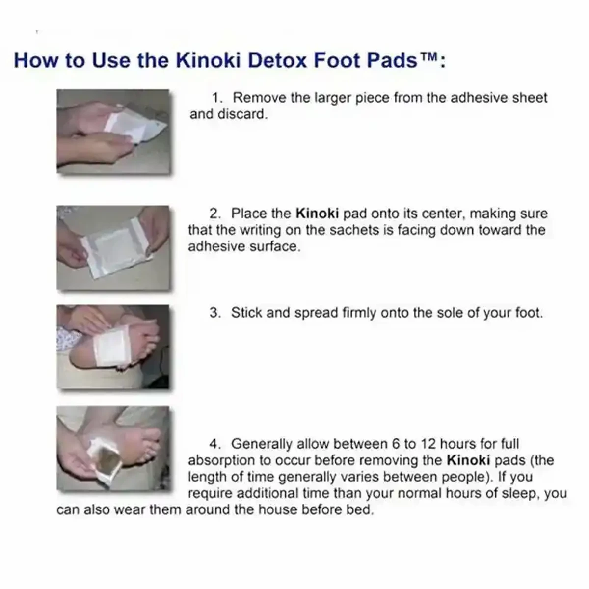 KINOKI DETOX FOOT PAD 10 PICAS