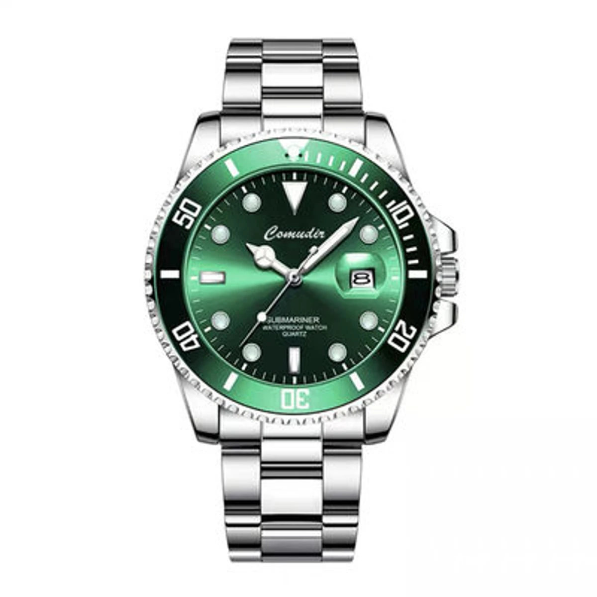 Stainless Steel Waterproof Date Men Watch