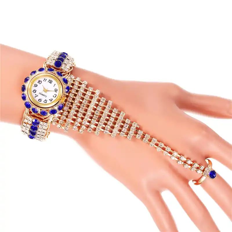 fashion crystal bracelet watch