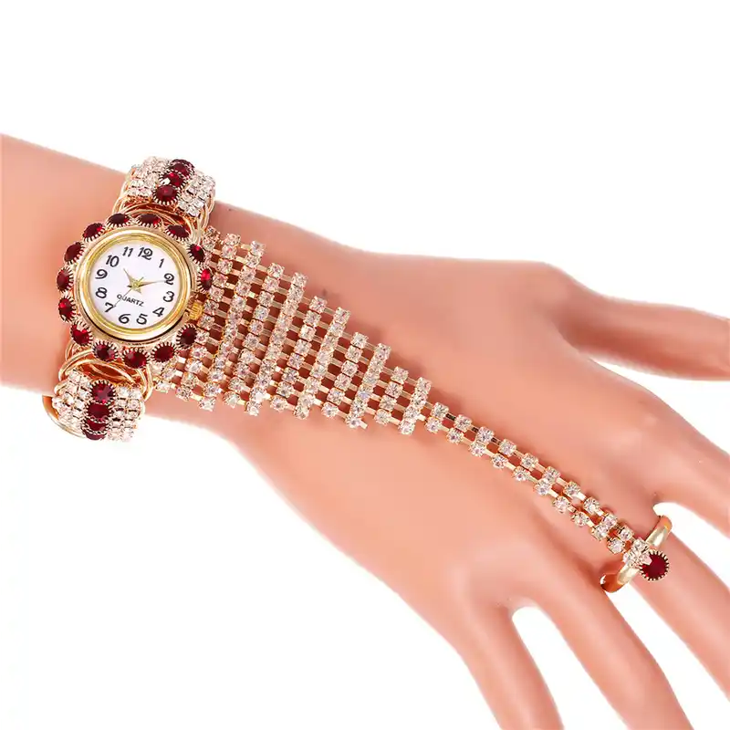 fashion crystal bracelet watch